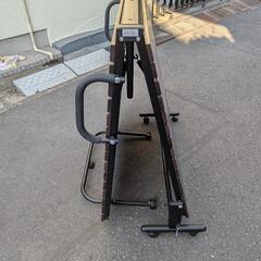 キャスター付き ワンタッチ 折りたたみ式 すのこベッドの画像