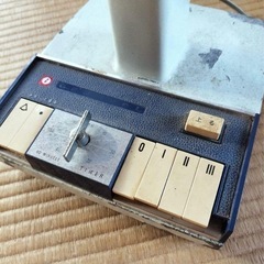 昭和のレトロ扇風機の画像
