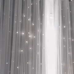 星柄カーテン　遮光