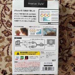 iPhoneを大画面で楽しむ　ミラーリングケーブル
の画像