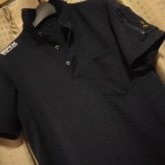 作業服　イーブンリバー　半額ポロシャツ　Lサイズ　ネイビーの画像