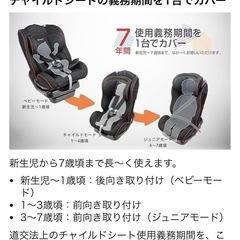【譲り先決定】チャイルドシートの画像