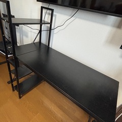 デスク　机　ブラック