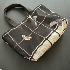 帯をリメイクしてトートバッグを作ります