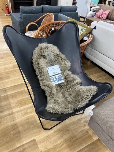 CUERO バタフライチェア　革　黒　ブラック レビューでピロープレゼント》BKF Chair バタフライチェア MARIPOSA