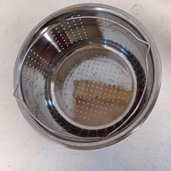 ステンレス　鍋　蒸し器　蓋付き　セット売りの画像