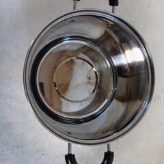 ステンレス　鍋　蒸し器　蓋付き　セット売りの画像