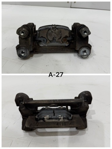 お値下げSALE！[極上]三菱 デリカ D5 右リア キャリパーブラケット ブレーキパッド付き 中古相場¥12000 クレジットカード決済可 CV1W