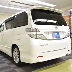 【売約済】H22年式　トヨタ　ヴェルファイア　２．４Ｚプラチナムセレクション　ＥＴＣ　純正ナビ　フルセグＴＶ　バックモニター　フリップダウンモニター　両側パワースライドドア　パワーバックドア　クリアランスソナー　ＴＲＤローダウンサス　車検整備付き　走行５万キロ台の画像