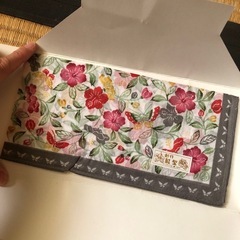 未使用　ハンカチ　ハイビスカスの画像