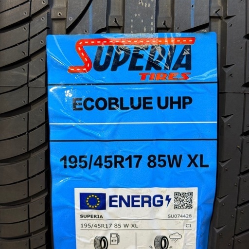 【良品質・コスパ最高】　195/45R17 4本　交換工賃・消費税込み価格　スーペリア