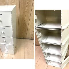 レトロ　集合ポスト　メールボックス　５段　スチール　郵便受け　60×18×18　寮　アパート　社宅の画像