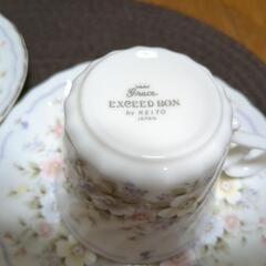 花柄、コーヒーカップ　の画像