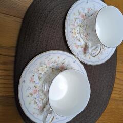 花柄、コーヒーカップ　の画像