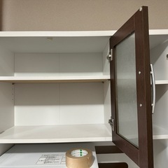 急ぎ！上下に分解済み。7月中旬まで🙇キッチンボード　ブラウンの画像