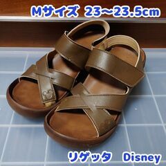 Mサイズ  リゲッタ　ベルメゾン　ストラップグミサンダル　ディズニー
