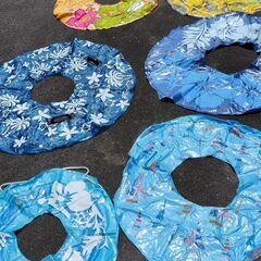 子供用浮き輪　70cm　ロープ付き　１つの画像