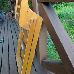 【古いので無料】カトージ木製 ベビーハイチェアの画像