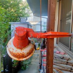 投光器　二芯　使用済み　電球付　防犯　街灯　工事の画像