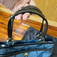 COACH　コーチ　12492　デニム風柄トートバッグPVCで防水機能付 鞄の画像