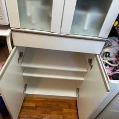 ※決まりました【ニトリ】白の食器棚の画像