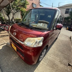 ダイハツ　タント　両側電動スライドドア　プッシュスタート　赤