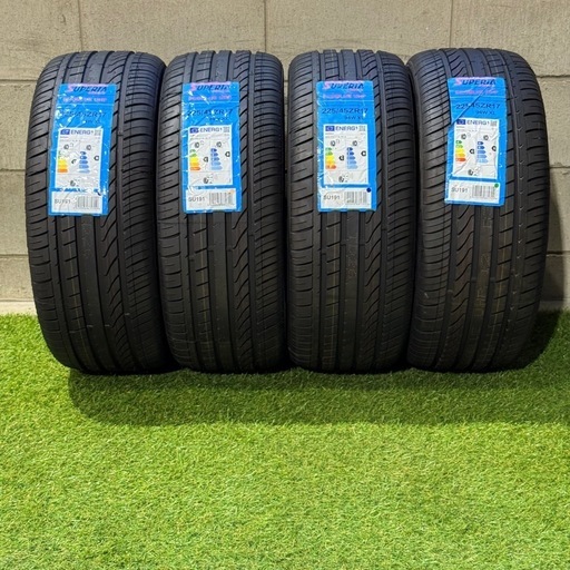 【良品質・コスパ最高】　225/45R17 94W 交換工賃・消費税込み価格 SUPERIA サマータイヤ