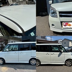 【コミコミ19.8万円シリーズ】スズキ パレット XS 車検令和8年３月 10.7万キロ！左側電動スライドドア！人気のホワイト！女性も安心オートマ車！ローン可能！下取り強化中！安心の保証もつけることができます！の画像