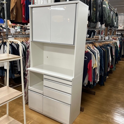 【リサイクル市場エコ伊川谷】LOWYA / ロウヤ カップボード  幅97.5高さ206奥行き48.5cm【取りに来られる方限定】