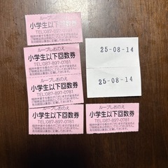 プール回数券の画像