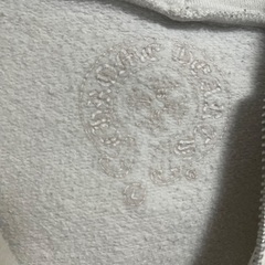 Lサイズ】 【正規品】 CHROME HEARTS クロムハーツ Zip Hoodie ジップ パーカー フーディー Horse Shoe ホースシュー メンズ Lサイズ 白 ホワイト Whiteの画像