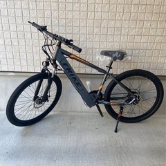 黒 電動アシスト自転車 シティタイプ 自転車本体