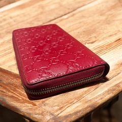 GUCCI グッチ シマ GG ラウンドファスナー 長財布の画像