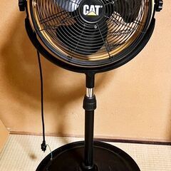 外箱なし キャタピラー CAT サーキュレーター スタンド式 扇風機 HVP-14S180 黒・黄の画像