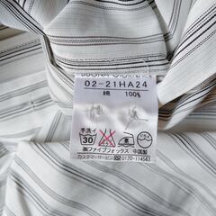 新品 ボナジョルナータ シャツ S 白 ストライプ 夏　ビジネスカジュアルの画像