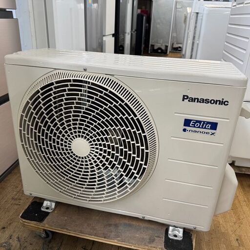 美品【 Panasonic 】パナソニック 100V おもに6畳用 ルームエアコン インバーター冷暖房除湿タイプ リモコン付 ポンプダウン済 CS-222DFL