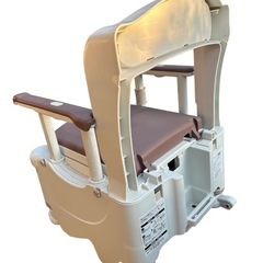 アロン化成 安寿 ポータブルトイレ FX-30S らくゾウくん 標準便座 アースブラウン の画像