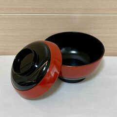 【未使用】ふた付き　お椀　汁椀　2個セットの画像