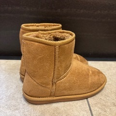 キッズムートンブーツ21cm キャメルの画像