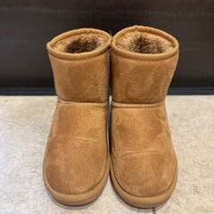 キッズムートンブーツ21cm キャメルの画像