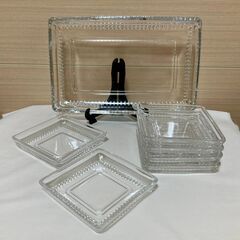 【未使用品】ガラス食器セット　皿　オードブルセット