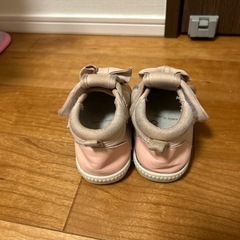 15cm 苺　ピンク　シューズ　子供　ベビーの画像
