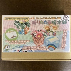 自分でデザイン！　陶製　折りたたみ植木鉢　手作りキット　美濃粘土の画像