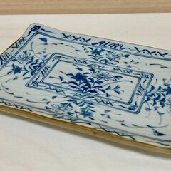 【未使用】長角皿 和食器　焼物皿　焼き魚用皿の画像