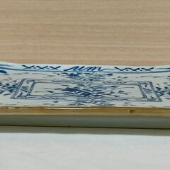【未使用】長角皿 和食器　焼物皿　焼き魚用皿の画像
