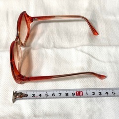 昭和レトロ レトロ サングラス 赤 クリアの画像