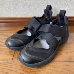 無印良品MUJIスニーカーサンダルブラックM24.5〜25㎝ (ks