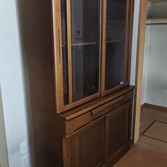 高級食器棚　大川家具