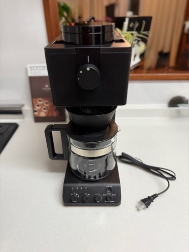 【期間限定割引】TWINBIRD(ツインバード)  全自動ミル付きコーヒーメーカー 6杯用 CM-D465B