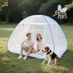 新品  ワンタッチ ポップアップ 蚊帳 底つき テント式の画像